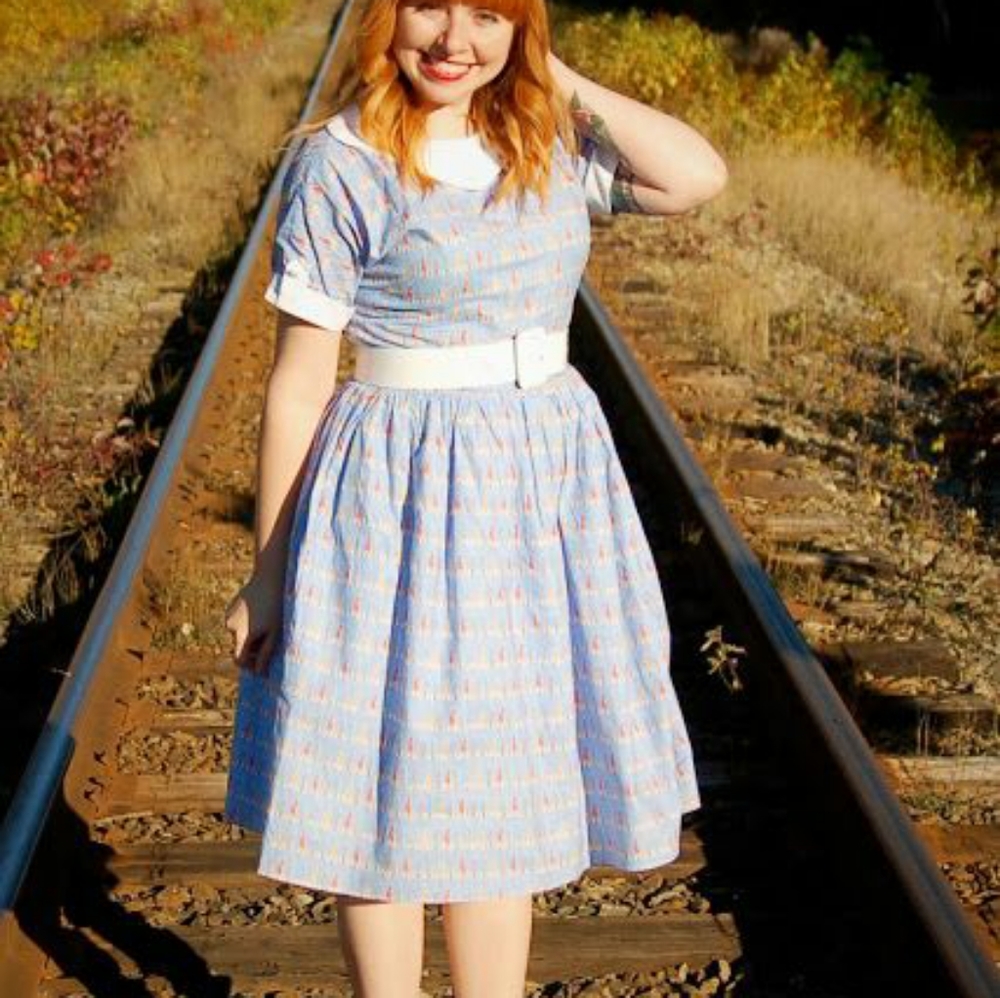 Hard to find rockets Bernie Dexter retro dress